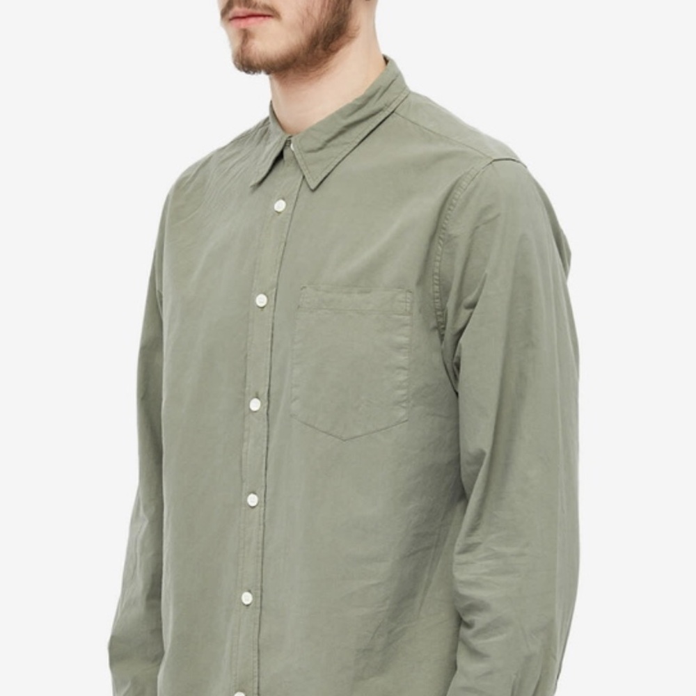 Norse Projects - Osvald Tencel Shirt in Dried Sage Green Size Large Men’s
